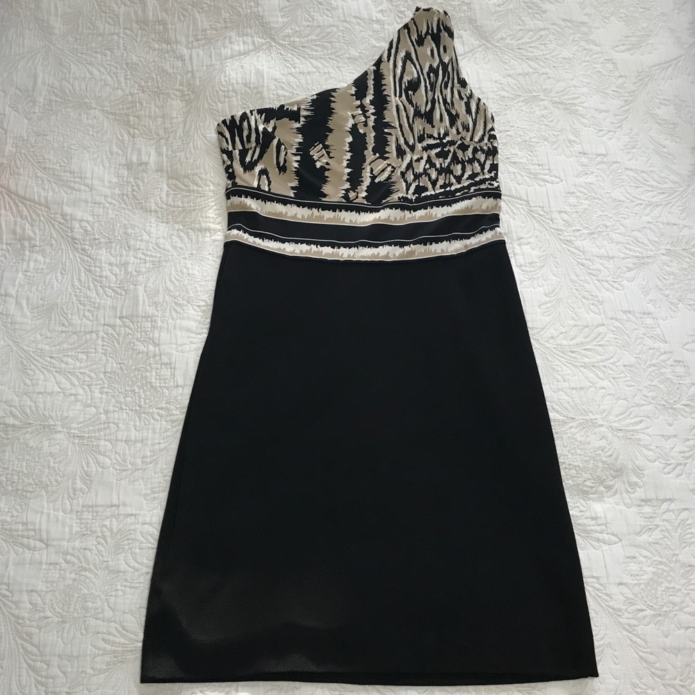 BCBG MaxAzria One Shoulder Dress